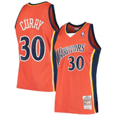 Stephen Curry Golden State Warriors Hardwood Classics Swingman Jersey Orange - Mitchell & Ness