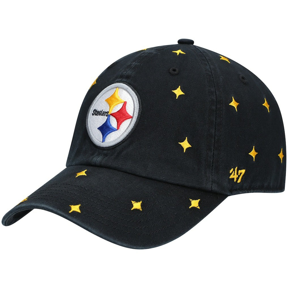 Pittsburgh Steelers '47 Women's Confetti Clean Up Adjustable Hat - Black/Gold Hats