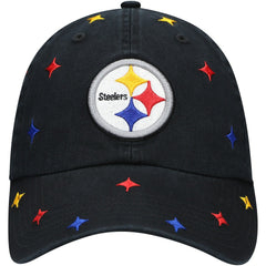 Pittsburgh Steelers '47 Women's Multi Confetti Clean Up Adjustable Hat - Black Hats