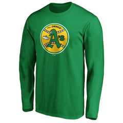 Athletics Cooperstown Collection Huntington Logo Long Sleeve T-Shirt - Kelly Green T-shirts