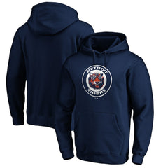 Detroit Tigers Cooperstown Collection Huntington Logo Fitted Pullover Hoodie - Navy Hoodies