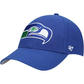 Seattle Seahawks '47 Throwback MVP Adjustable Hat - Royal Hats