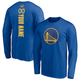 Golden State Warriors Playmaker Personalized Name & Number Long Sleeve T-Shirt Royal outlet