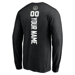 San Antonio Spurs Playmaker Personalized Name & Number Long Sleeve T-Shirt Black