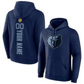 Memphis Grizzlies Playmaker Personalized Name & Number Pullover Hoodie Navy