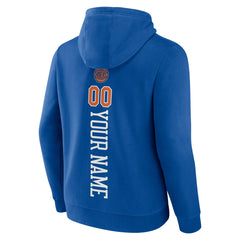 New York Knicks Playmaker Personalized Name & Number Pullover Hoodie Blue