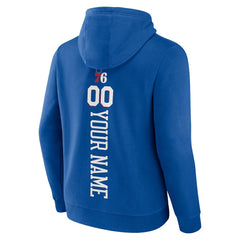 Philadelphia 76ers Playmaker Personalized Name & Number Pullover Hoodie Royal outlet