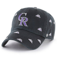 Colorado Rockies '47 Women's Confetti Clean Up Adjustable Hat - Black Hats