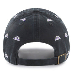 Colorado Rockies '47 Women's Confetti Clean Up Adjustable Hat - Black Hats