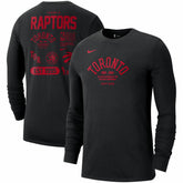 Toronto Raptors 75th Anniversary Courtside Element Long Sleeve T-Shirt Black - Nike