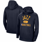 Utah Jazz 2021-2022 Spotlight On Court Performance Practice Pullover Hoodie Navy - Nike