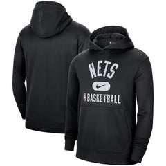 Brooklyn Nets 2021-2022 Spotlight On Court Performance Practice Pullover Hoodie Black - Nike