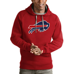 Buffalo Bills Antigua Victory Pullover Hoodie - Red Hoodies