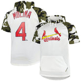 Yadier Molina St. Louis Cardinals Player Big & Tall Raglan Hoodie T-Shirt - White/Camo Hoodies
