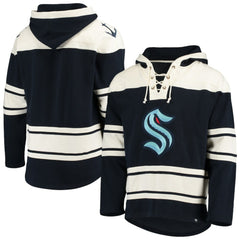 Seattle Kraken '47 Superior Lacer Hoodie - Navy | US 4171456