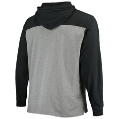 Las Vegas Raiders '47 Franklin Wooster Long Sleeve Hoodie T-Shirt - Heathered Gray/Black Hoodies