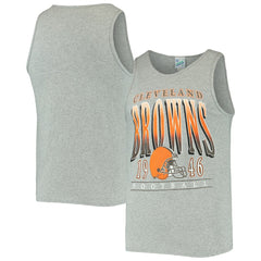 Cleveland Browns '47 Home Opener Vintage Tank Top - Heathered Gray Tops