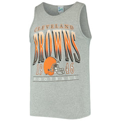 Cleveland Browns '47 Home Opener Vintage Tank Top - Heathered Gray Tops