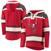 Tampa Bay Buccaneers '47 Lacer V-Neck Pullover Hoodie - Red Hoodies