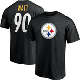 T.J. Watt Pittsburgh Steelers Player Icon Name & Number T-Shirt - Black T-shirts