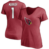Kyler Murray Arizona Cardinals Women's Player Icon Name & Number V-Neck T-Shirt - Cardinal T-shirts