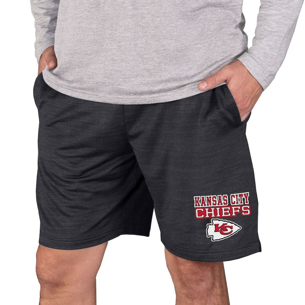 Kansas City Chiefs Concepts Sport Bullseye Knit Jam Shorts - Charcoal Shorts