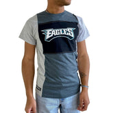 Philadelphia Eagles Refried Apparel Sustainable Split T-Shirt - Heather Charcoal T-shirts