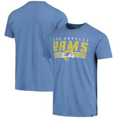 Los Angeles Rams '47 Stripe Thru Franklin T-Shirt - Heathered Royal T-shirts