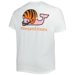 Cincinnati Bengals Vineyard Vines Big & Tall Helmet T-Shirt - White T-shirts