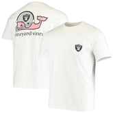 Las Vegas Raiders Vineyard Vines Big & Tall Helmet T-Shirt - White T-shirts