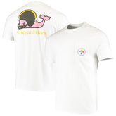 Pittsburgh Steelers Vineyard Vines Big & Tall Helmet T-Shirt - White T-shirts