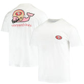 San Francisco 49ers Vineyard Vines Big & Tall Helmet T-Shirt - White T-shirts