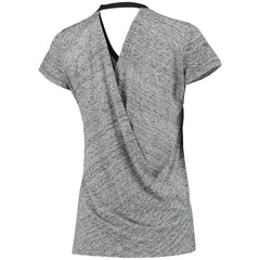 Chicago White Sox Touch Women's Hail Mary V-Neck Back Wrap T-Shirt - Black T-shirts