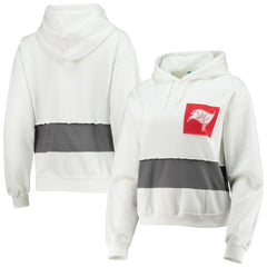 Tampa Bay Buccaneers Refried Apparel Women's Sustainable Crop Dolman Pullover Hoodie - White Hoodies