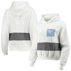 Tennessee Titans Refried Apparel Women's Sustainable Crop Dolman Pullover Hoodie - White Hoodies
