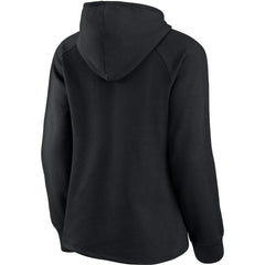 New Orleans Saints Women's First Contact Raglan Pullover Hoodie - Black Hoodies