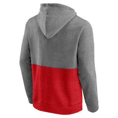 Washington Capitals Fanatics Block Party Classic Arch Signature Pullover Hoodie - Heathered Gray/Red | US 4193814