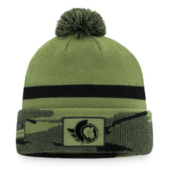 Ottawa Senators Fanatics Military Appreciation Cuffed Knit Hat with Pom - Camo | US 4196059