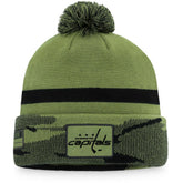 Washington Capitals Fanatics Military Appreciation Cuffed Knit Hat with Pom - Camo | US 4196061