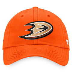 Anaheim Ducks Fanatics Core Primary Logo Adjustable Hat - Orange | US 4197599
