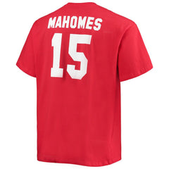 Patrick Mahomes Kansas City Chiefs Big & Tall Player Name & Number T-Shirt - Red T-shirts