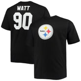 T.J. Watt Pittsburgh Steelers Big & Tall Player Name & Number T-Shirt - Black T-shirts