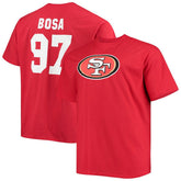 Nick Bosa San Francisco 49ers Big & Tall Player Name & Number T-Shirt - Scarlet T-shirts