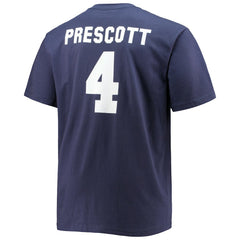 Dak Prescott Dallas Cowboys Big & Tall Player Name & Number T-Shirt - Navy T-shirts