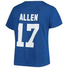 Josh Allen Buffalo Bills Women's Plus Size Name & Number V-Neck T-Shirt - Royal T-shirts
