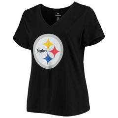 T.J. Watt Pittsburgh Steelers Women's Plus Size Name & Number V-Neck T-Shirt - Black T-shirts
