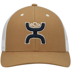 Dallas Cowboys HOOey Logo Trucker Snapback Hat - Tan/White Hats