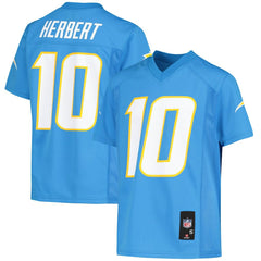 Justin Herbert Los Angeles Chargers Youth Replica Player Jersey - Powder Blue Jerseys