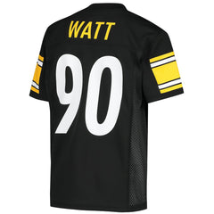 T.J. Watt Pittsburgh Steelers Youth Replica Player Jersey - Black Jerseys
