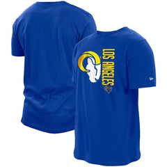 Los Angeles Rams New Era Split Logo 2-Hit T-Shirt - Royal T-shirts